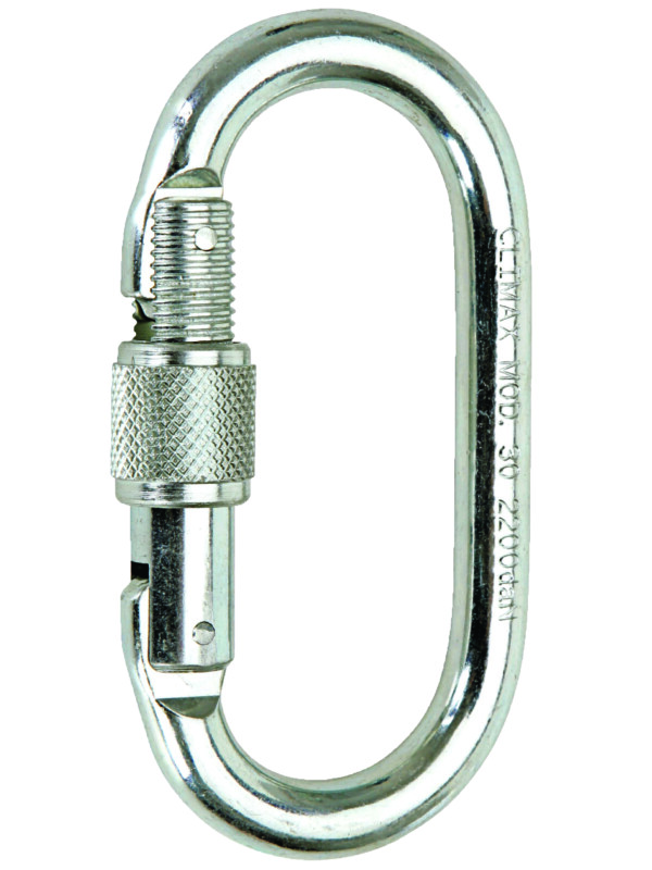 Mousqueton acier 16 mm double actions