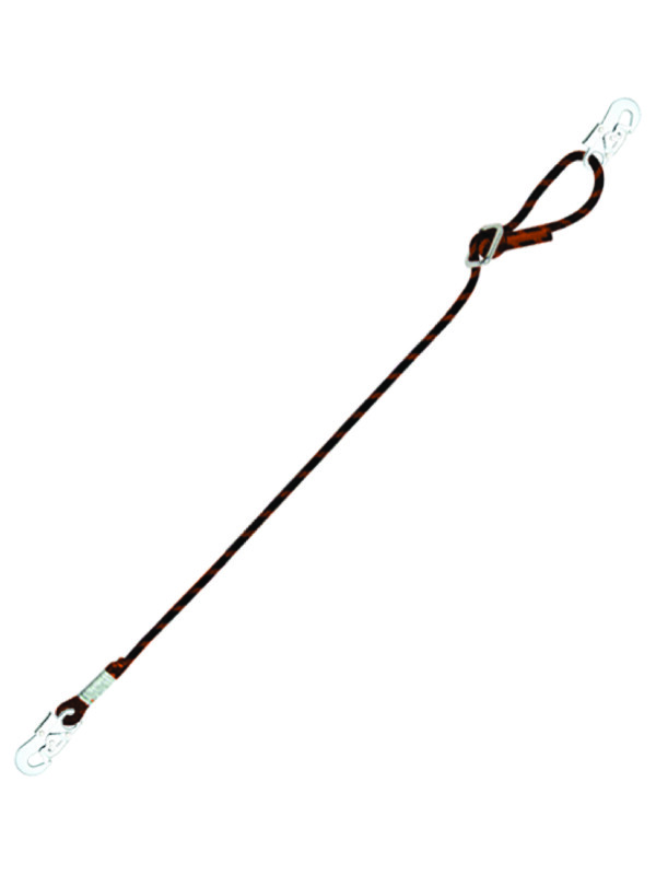Adjustable positionning lanyard